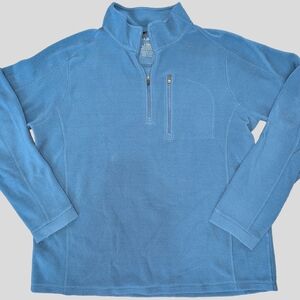 L.L. Bean Men's Light Blue Zip-Up Sweater